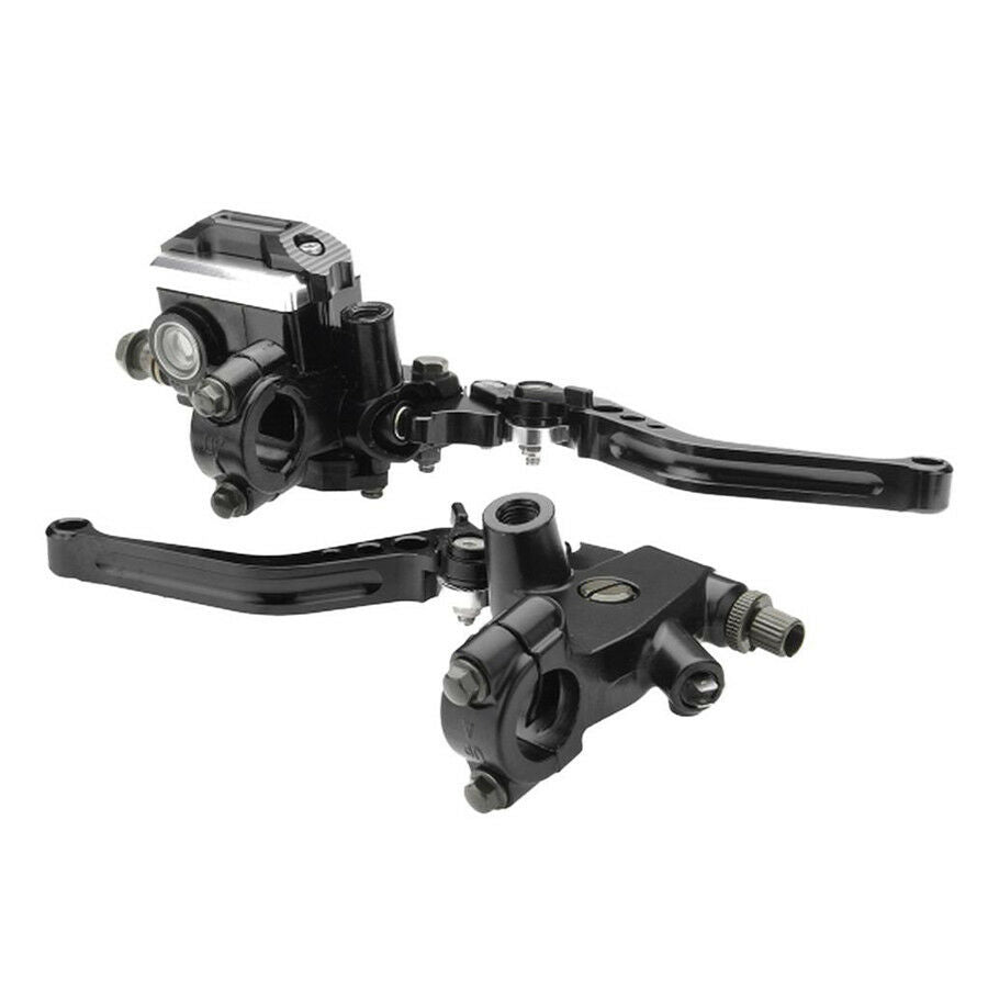 2x Universal CNC 7/8'' Motorcycle Brake Clutch Master Cylinder Lever Left+Right