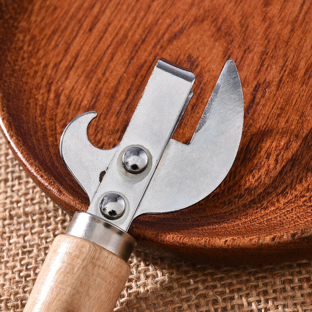 Kitchen Heavy Duty Stainless Steel Tin Can Opener Cutter Easy Comfy Handle Grip