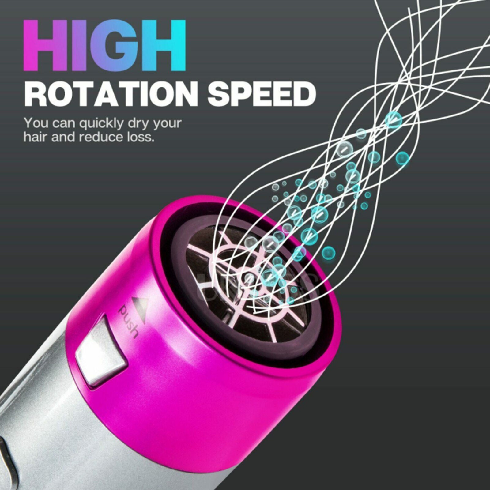 5 in 1 Electric Hair Dryer Blow Curler Set Detachable Styler Hot Air Brush