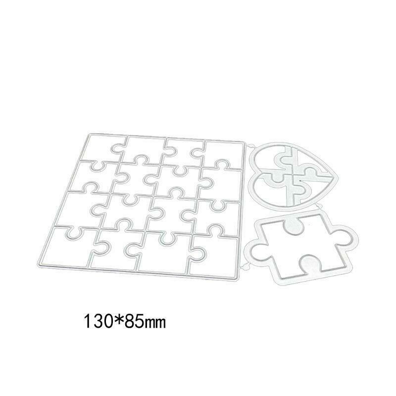 Heart Puzzle Metal Cutting Dies Stencil DIY Scrapbooking Album Embossing Decor