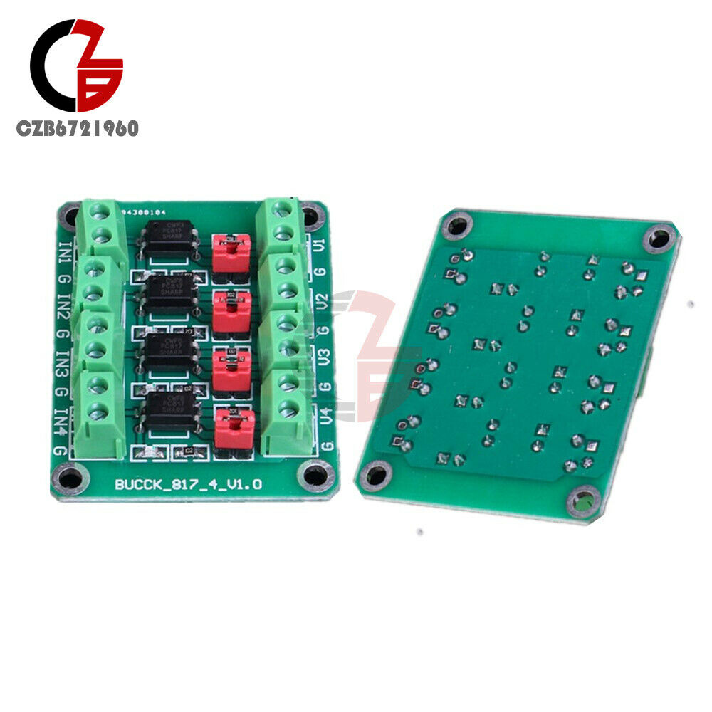 3.6-24V PC817 4 Channel Voltage Converter Optocoupler Isolation Driving Module