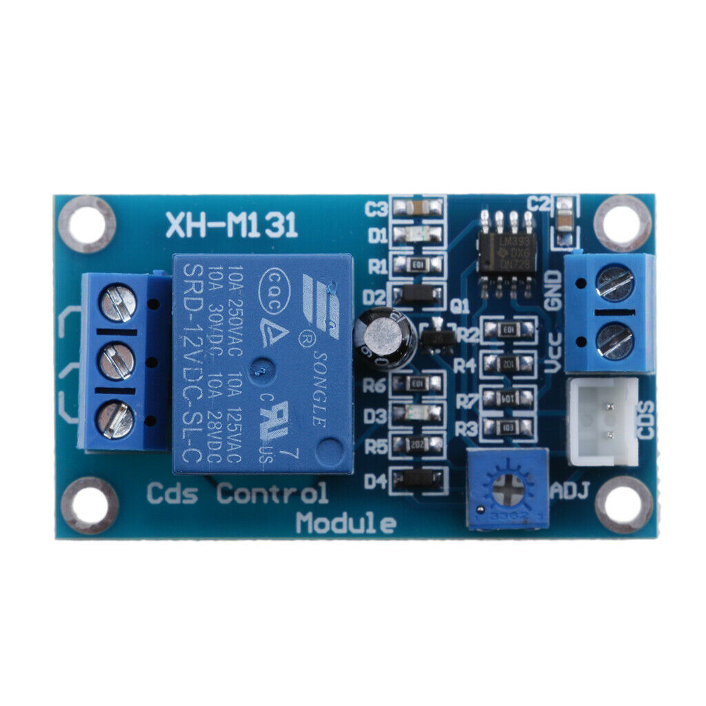 1 Pack XH-M131 Light Switch Photoresistor Relay Sensor Modules DC12V Blue