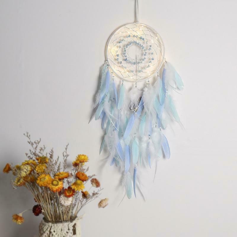 1x LED Dream Catcher Handmade Dream Catchers for Bedroom Wall Hanging Home Decor