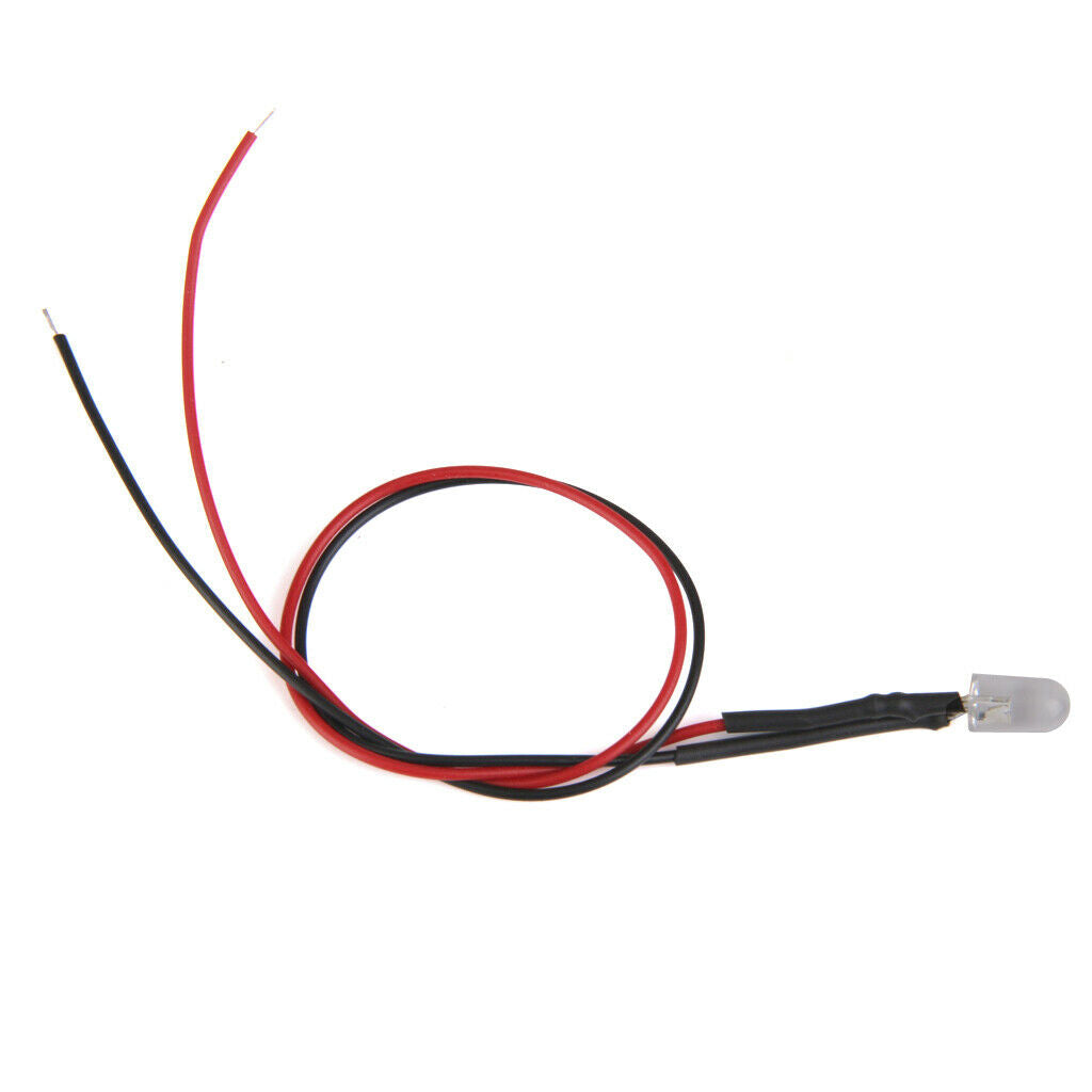 20x DC3-42V 5mm LED Red Bulb Pre wired Light Emitting Diodes Small 20cm Wire