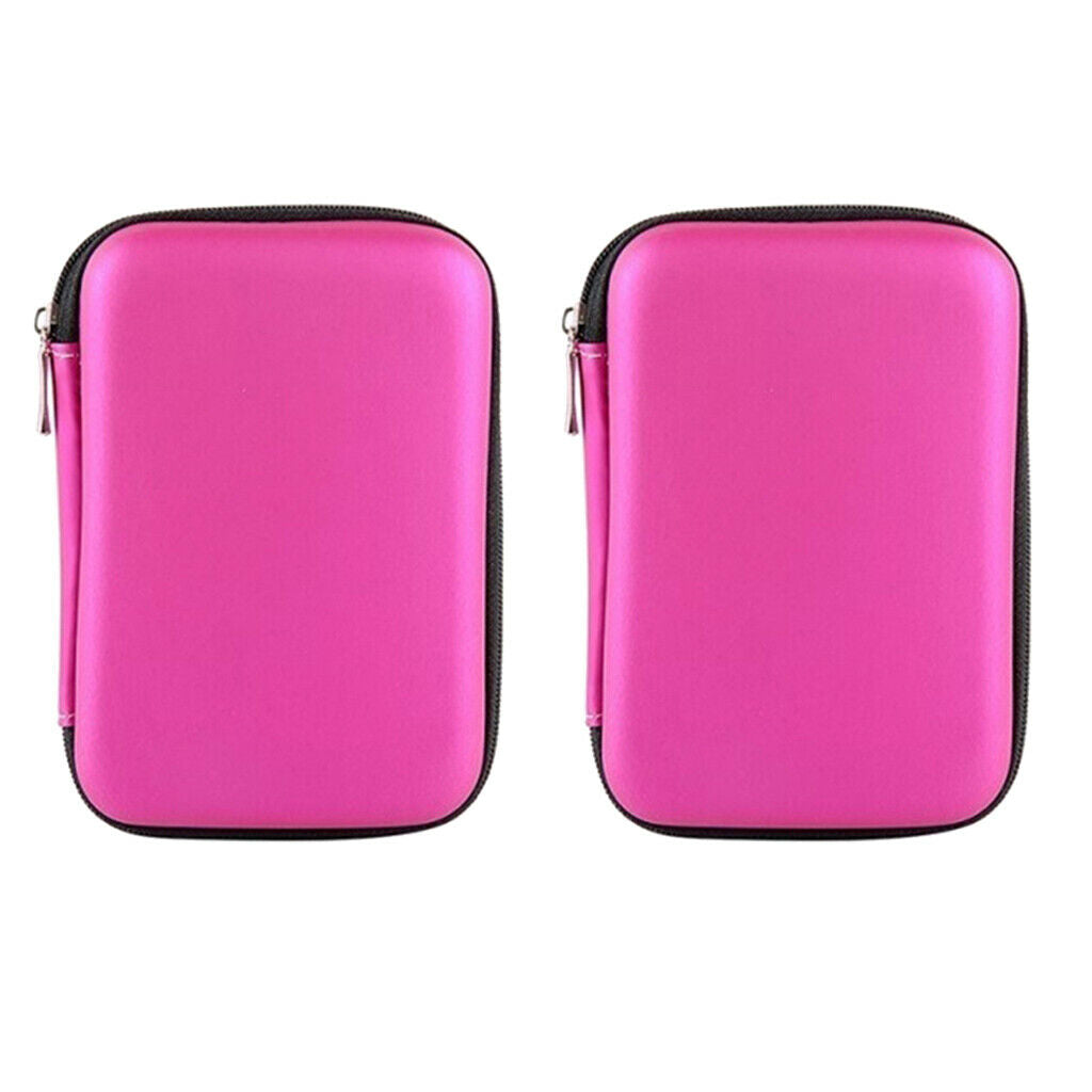 2x Shockproof EVA Hard Drive Case Protective Bag For 2.5" HDD SSD