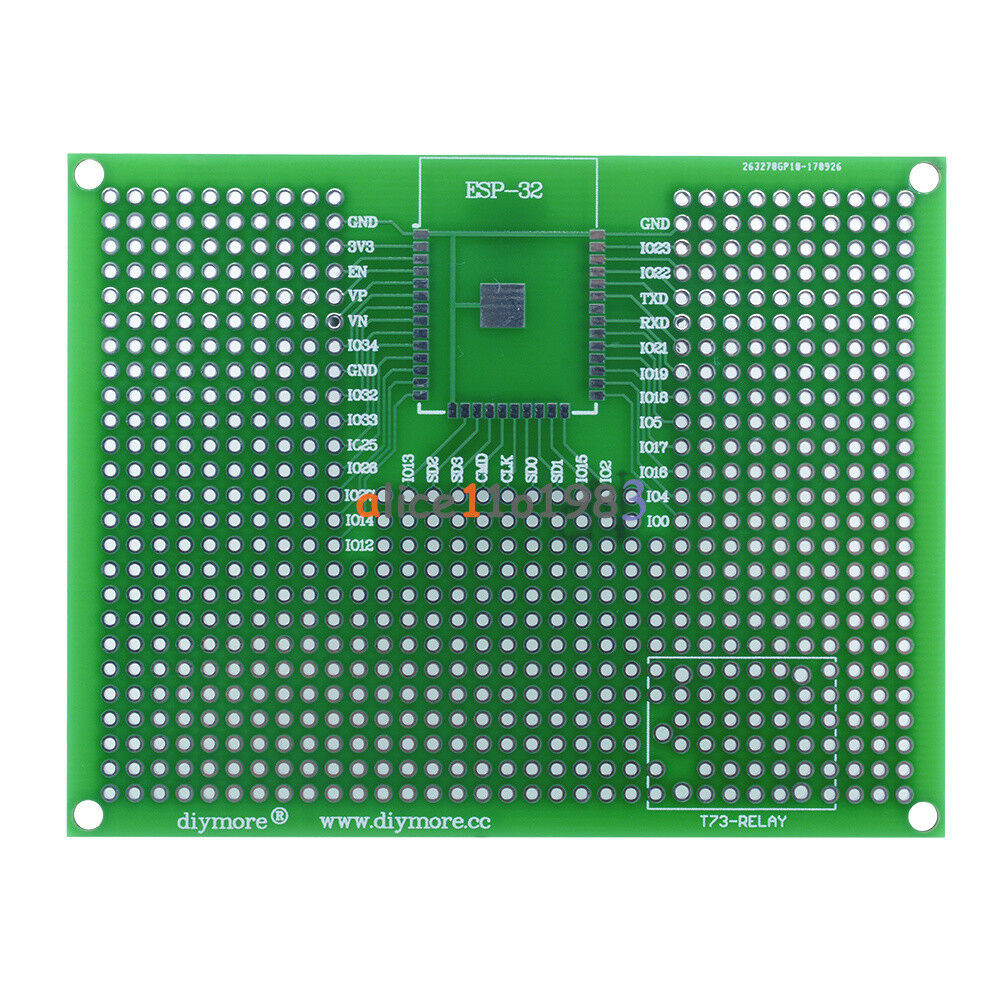 7X9CM Prototype PCB Breadboard For ESP8266 ESP-12E ESP-12F ESP32 ESP-32S Relay