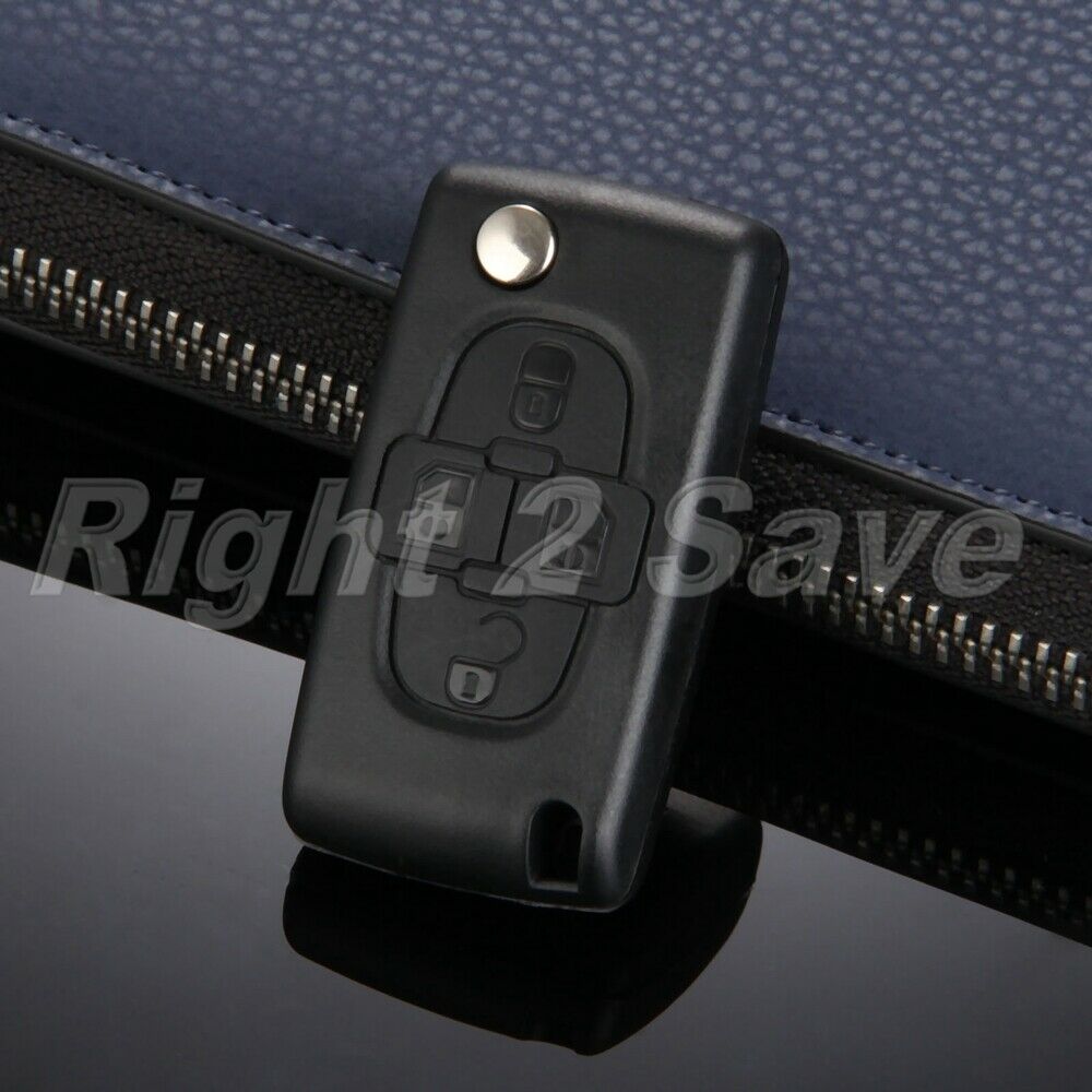 Remote Key Case Folding Keyless Entry Blade Fitment Peugeot 1007 Ciirtoen C8