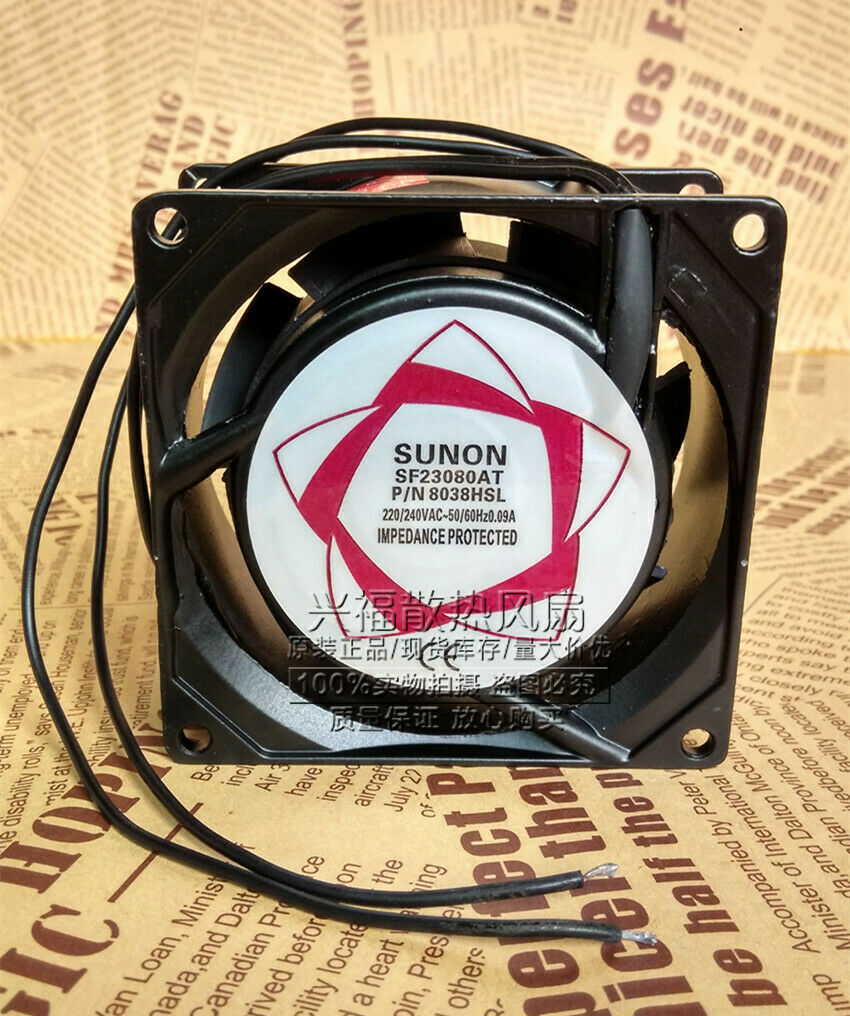 New for SUNON SF23080AT P/N8038HSL 220V/240V 0.09A Axial Fan 8038 Fan