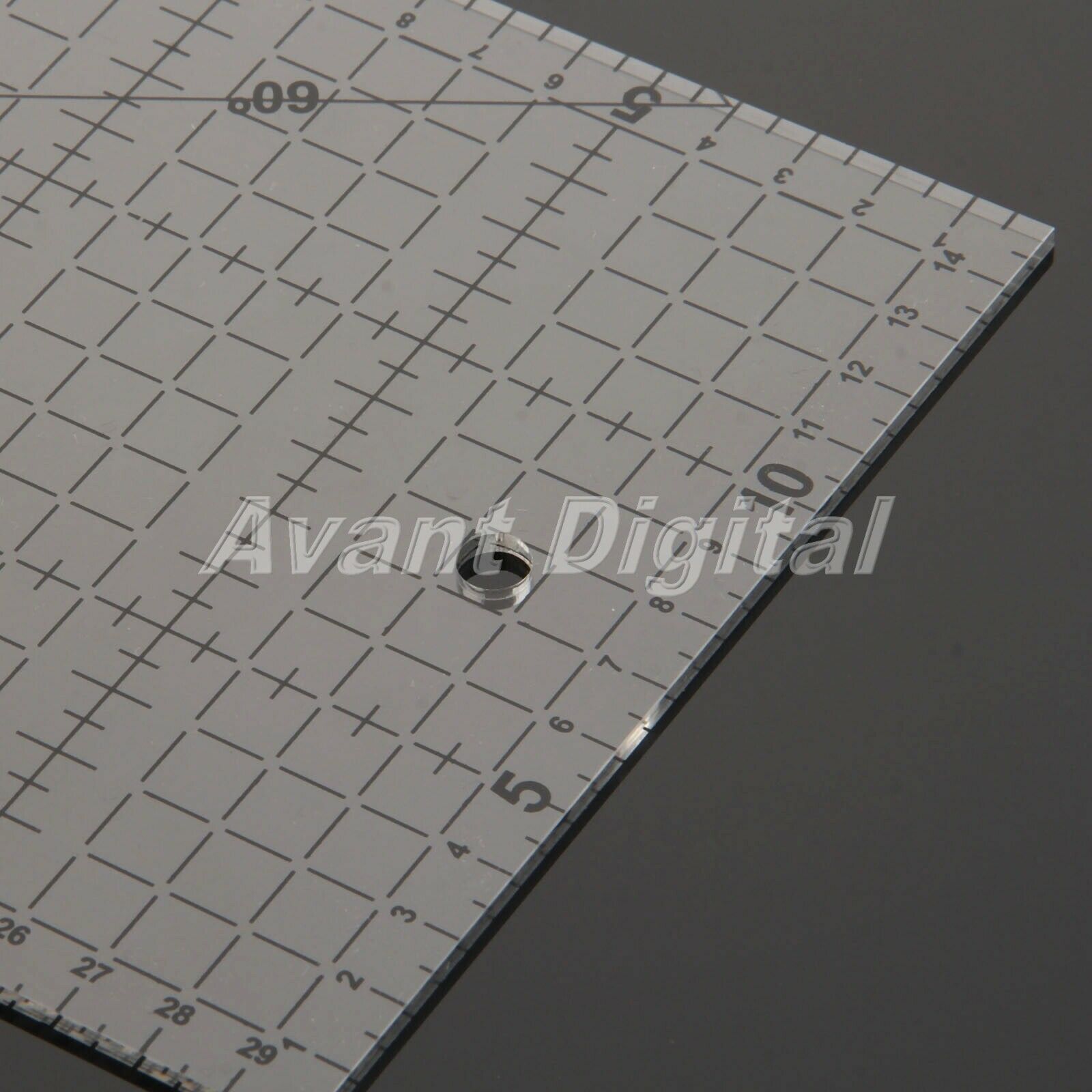 300x150mm Black scale/Transparent Foot Aligned Ruler Sewing Patchwork Ruler