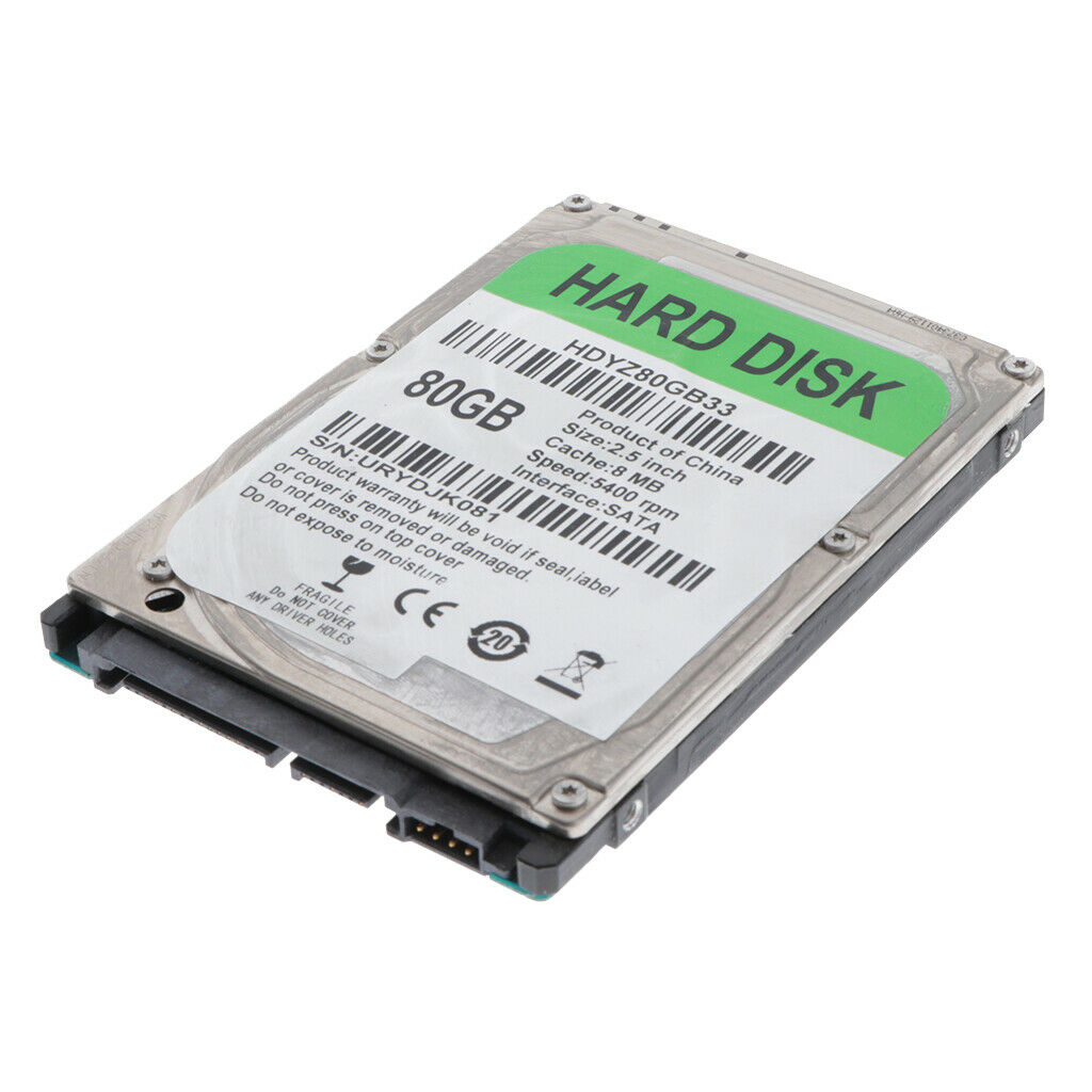 Inch Internal Hard Drive Disk HDRD DISK 8MB Cache HDD for Laptop PC 80GB