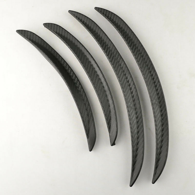 4x Carbon Fiber Fender Flares Arch-Wheel Eyebrows Protector Strip 25cm+32cm