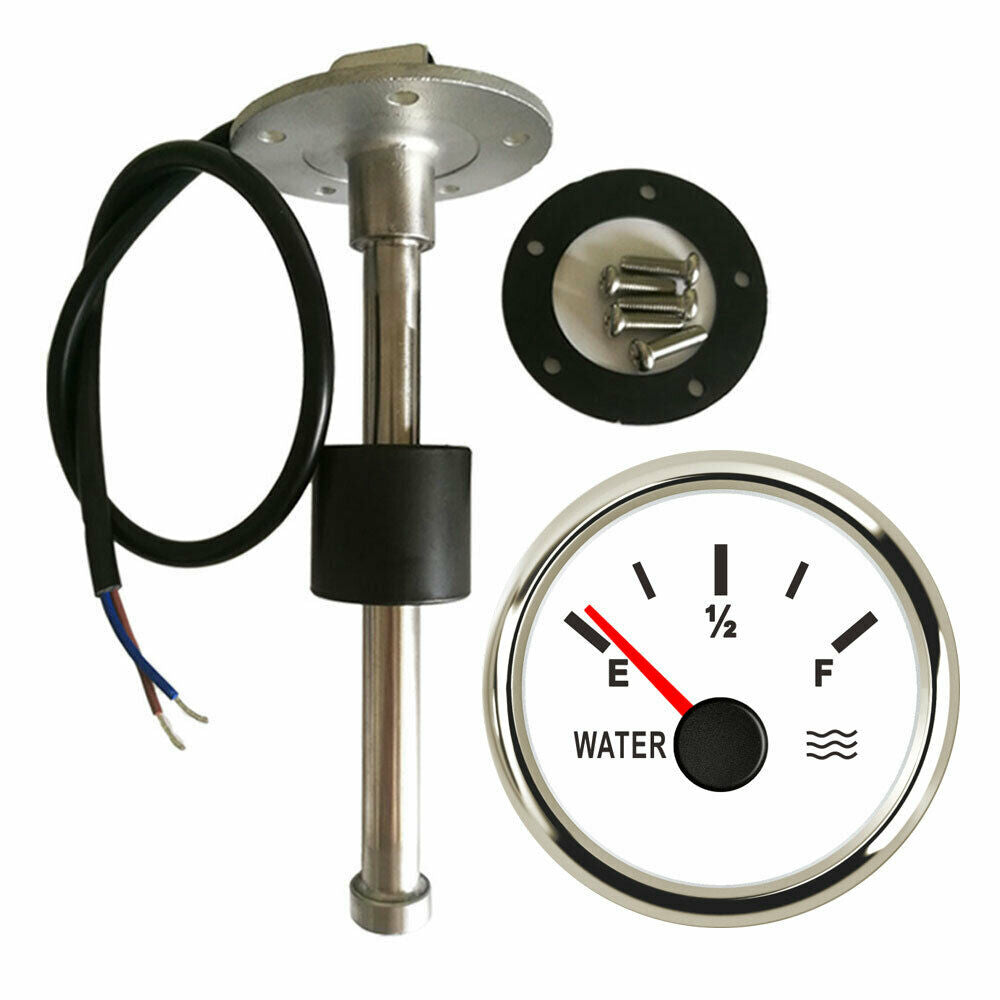 Water Level Gauge With 6.5inch Senders 240-33ohm 9-32VDC E-F For Car Marine