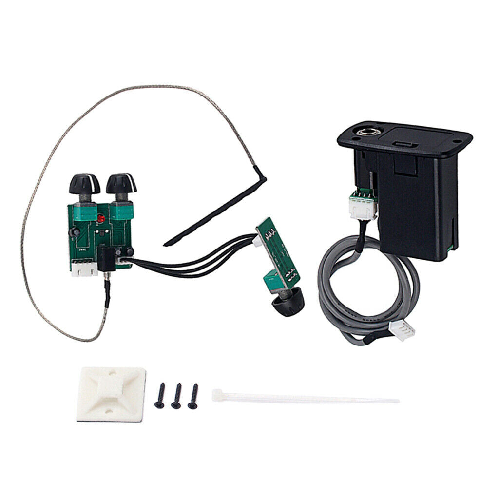 3-Band EQ Acoustic Guitar Piezo Pickup Kits DIY Musical Instruments Accs
