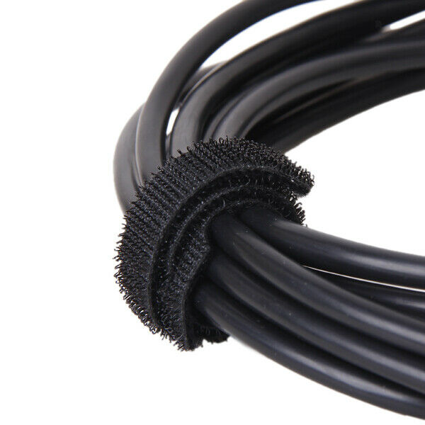 4x 10 pcs 8 inch Hook Loop Fastening Cable Cord Ties Wire Cords Reusable
