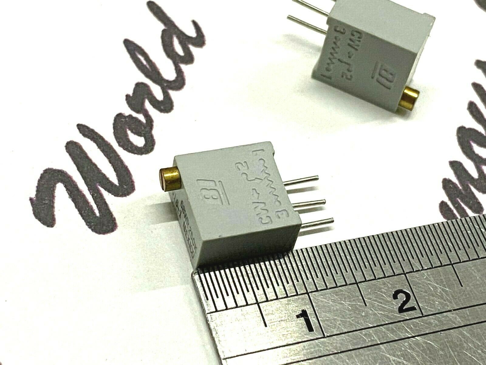 10pcs - Beckman 68WR2M 2M Multi-Turn Variable Potentiometer / Trimmer