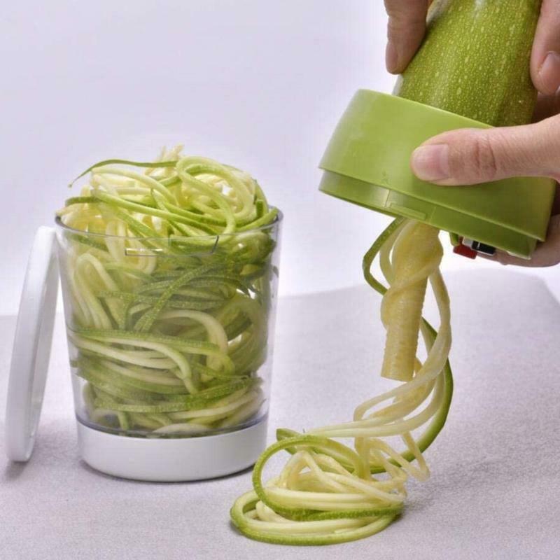 Multifunction 5 in 1 Adjustable Vegetables Spiralizer Cutter Spiral Slicer Tool