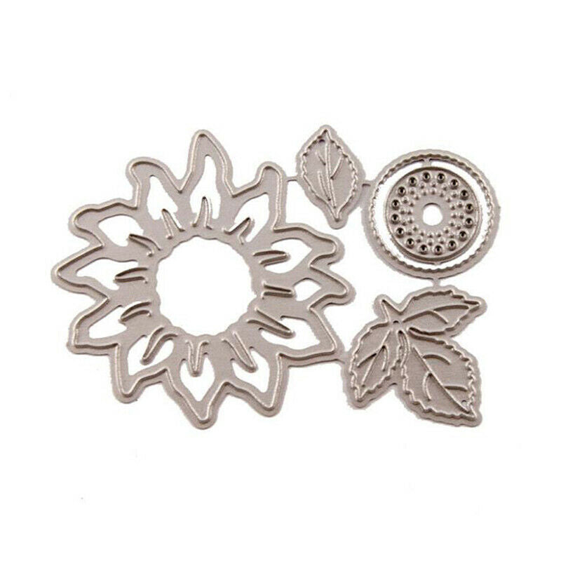 New 8.5*5.8cm Sunflower Metal Cut Die Stencils Template For DIY Scrapbook.l8
