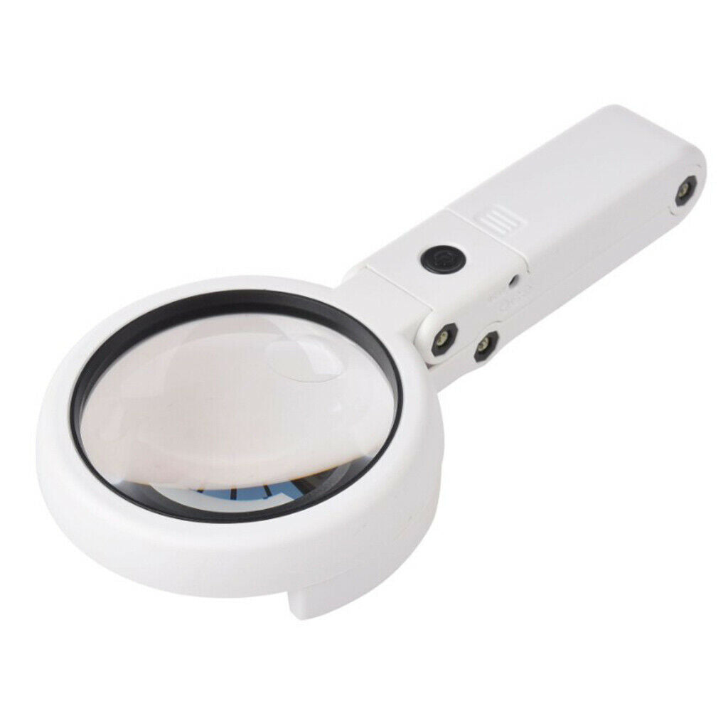 Folding 5X 10X Magnifier Magnifier Loupe for Coins Stamps Currency Maps