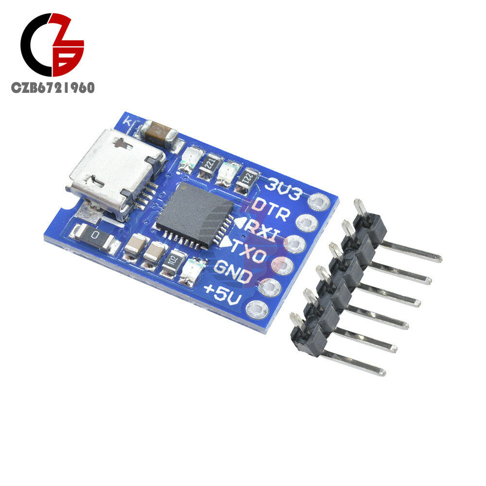 2pcs MICRO USB to UART TTL Module 6Pin Serial Converter CP2102 STC Replace FT232