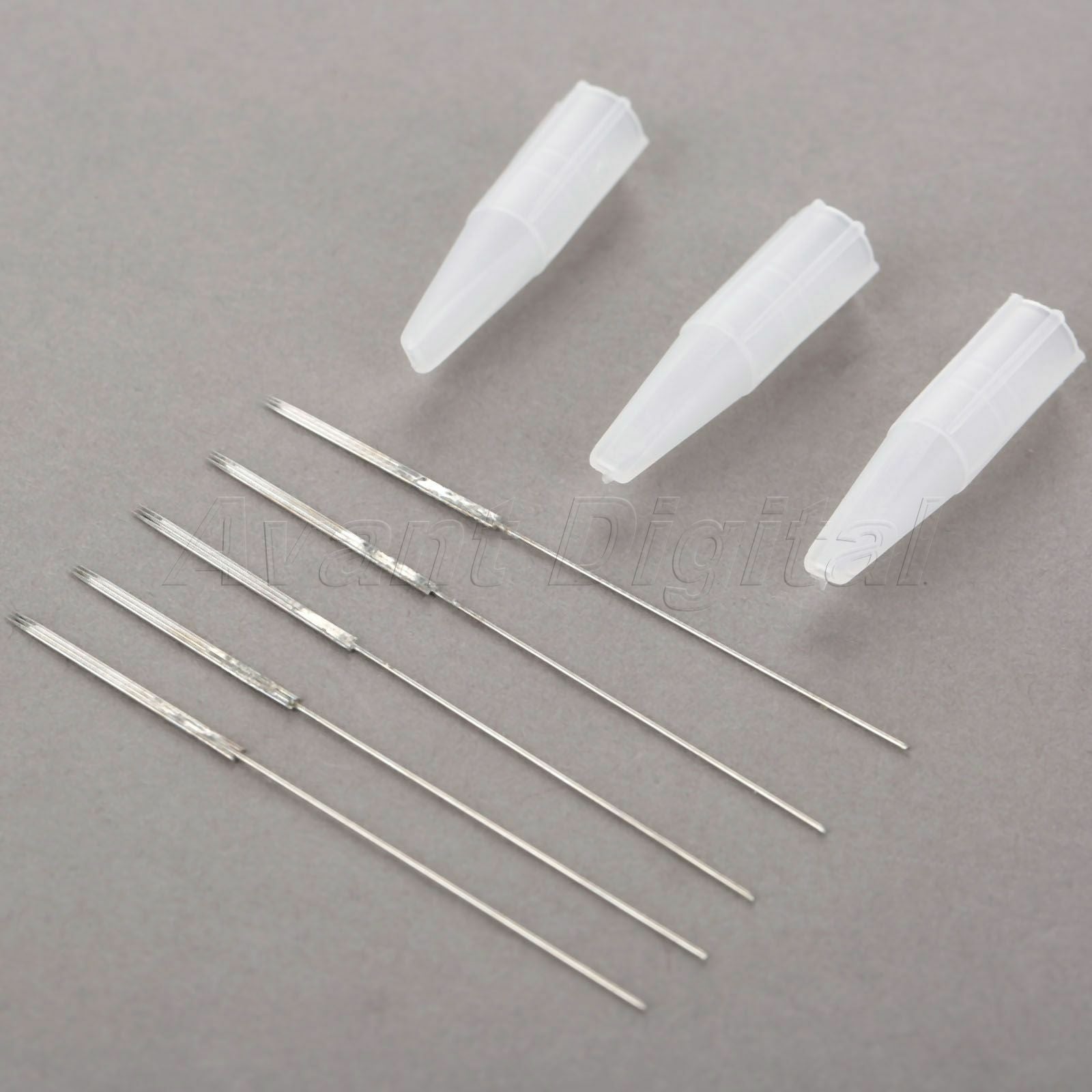 50pcs 3F Eyebrow Tattoo Needles 50x Flat Mouth 3F Needle Tips for Tattoo Machine