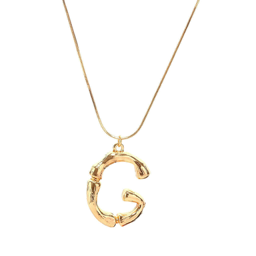 New fashion alphabet G-L Letter pendants chain necklace name necklace G