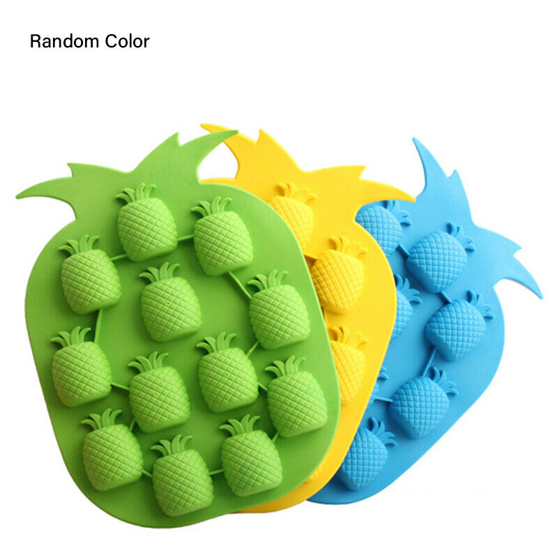 Pineapple Ice Cube Tray Silicone Ice Molds Ice Maker Wine Drink Decor Cub.l8