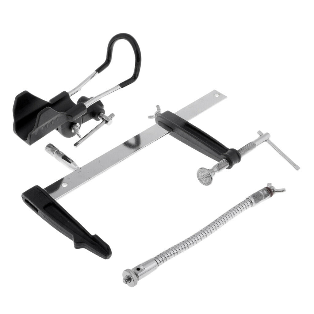Fishing Rods Holder Support Pole Bracket Ground Support Stand w/ Light Stand