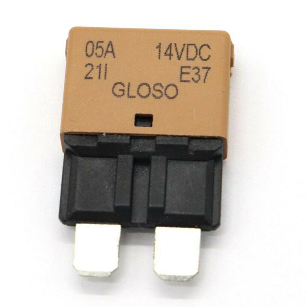 8pcs Universal Truck Circuit Breaker Blade Fuse 12/24V 20A/15A/10A/7.5A/5A