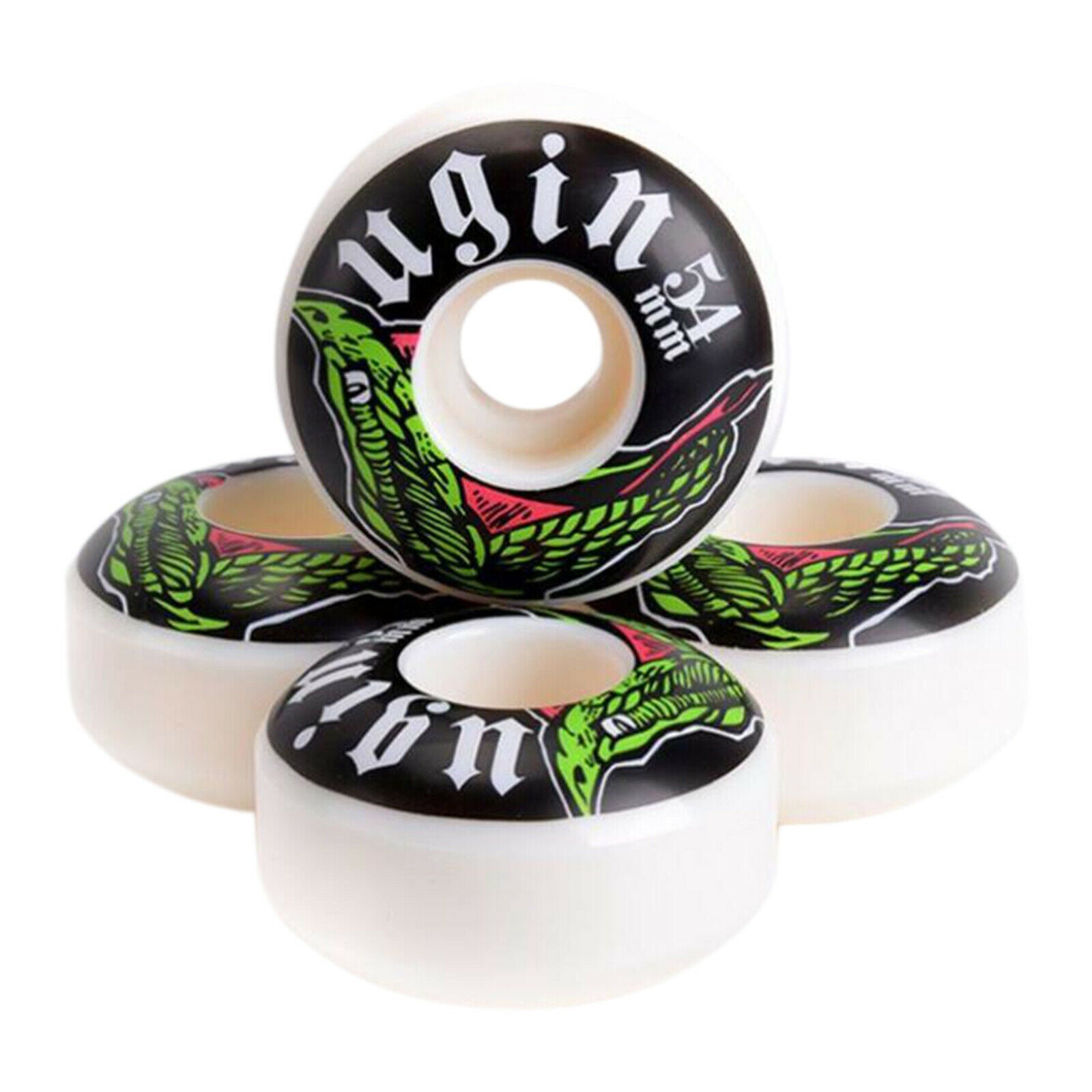 4x 100A Hardness Skateboard Wheels Replacement 54x32mm High Strength Roller