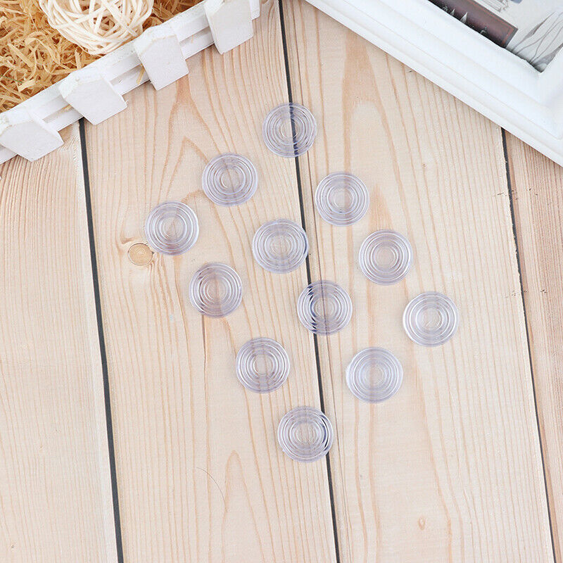100pcs Furniture Glass Table Mat Non-Slip Insulating Silicon Soft Rubber Gask_DD