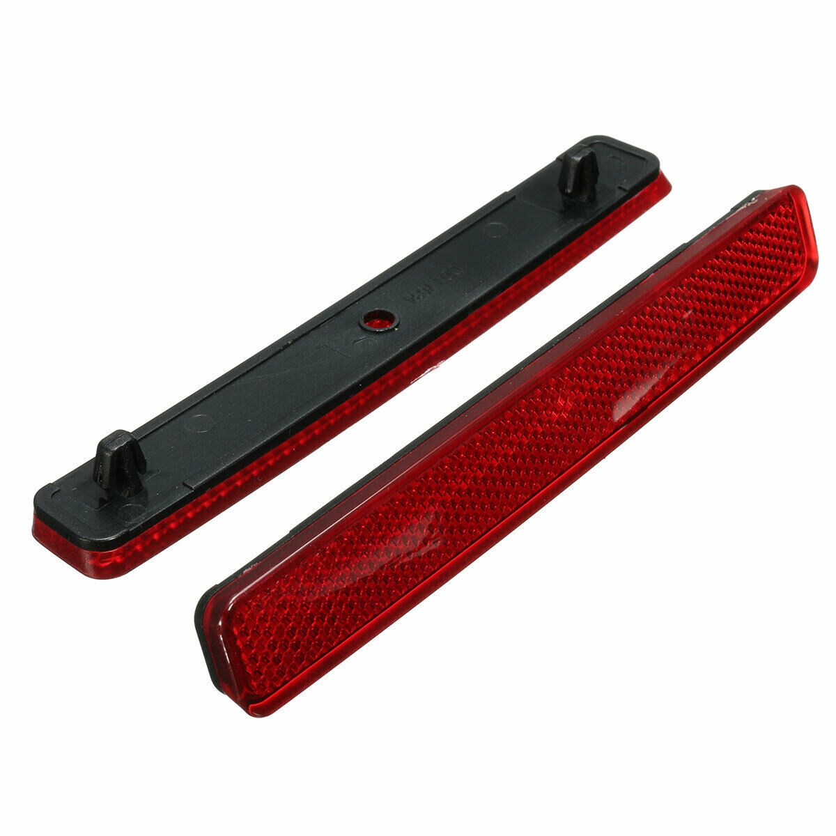 2Pcs Red Rear Left&Right Bumper Reflector Tail Light Bars Brake Parking Warning
