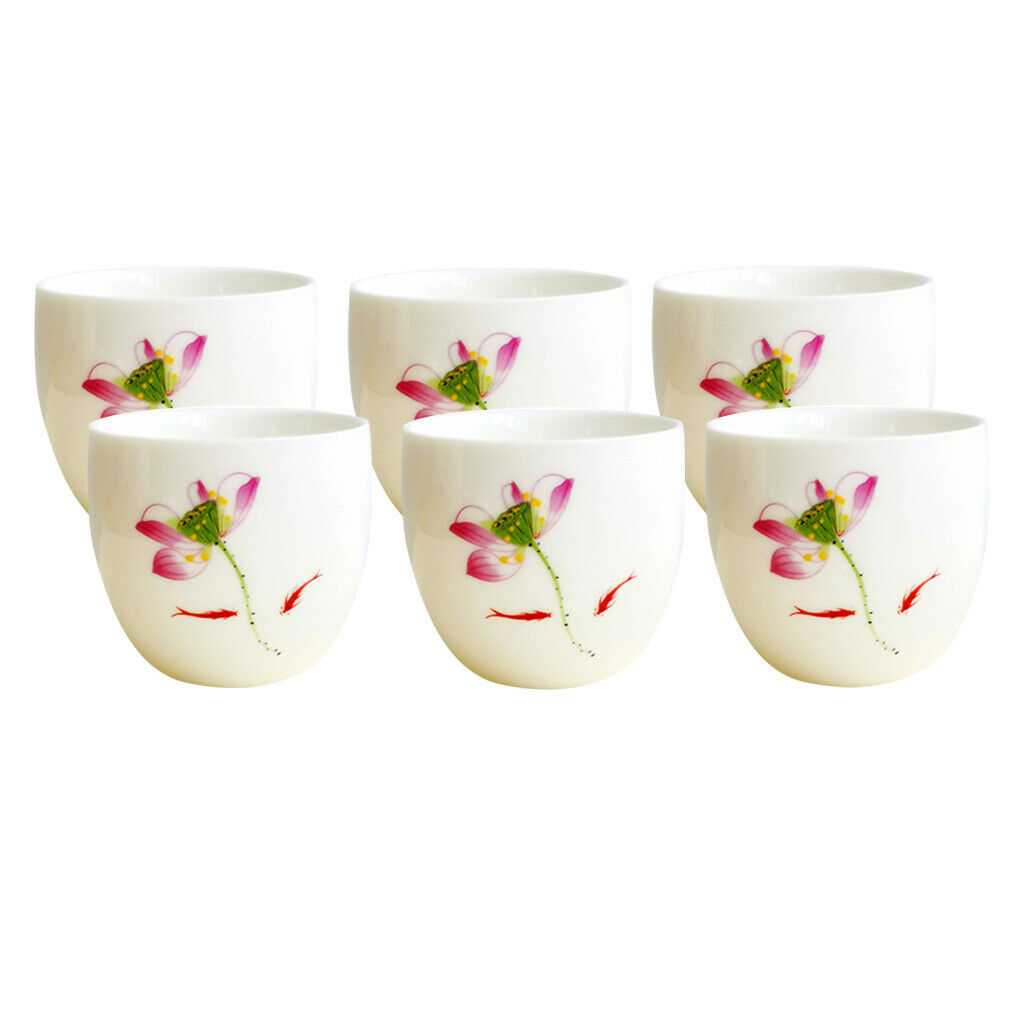 6 Pcs/Set Ceramic Coffee Milk Mugs Tea Cup Gifts for Friends Family