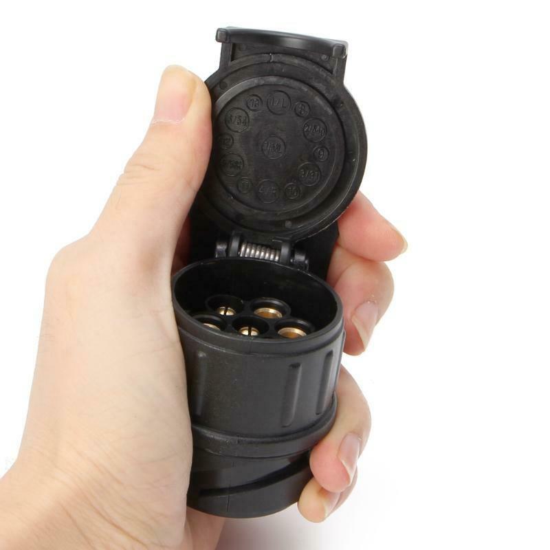 Waterproof 13 To 7 Pin Plug Trailer Caravan Electric Adapter Socket Connector