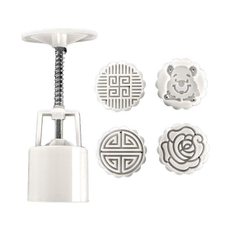 Mooncakes Molds Mooncake Cookie Moulds Cutters Hand Pressure Plastic Baking Tool