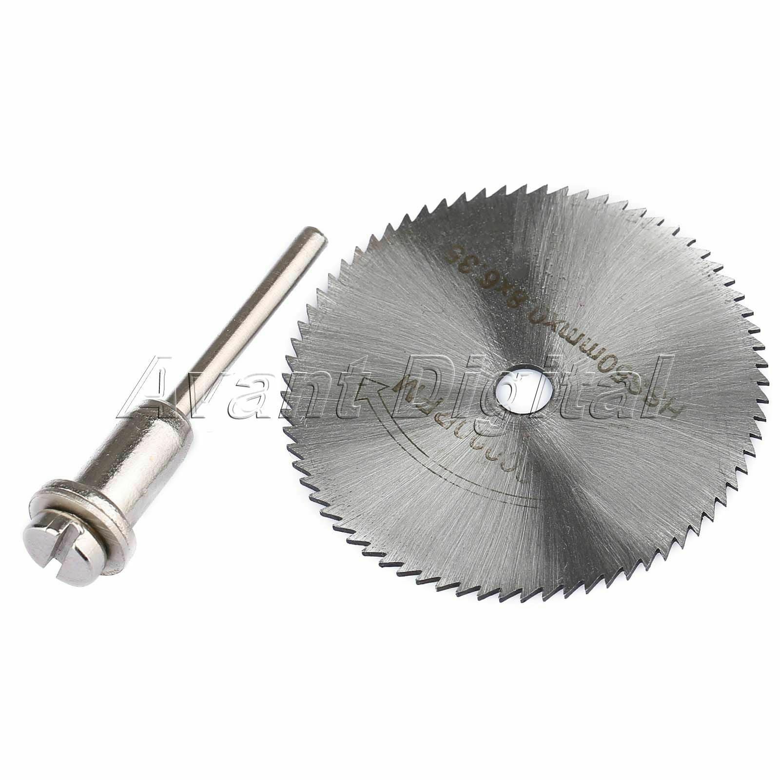 50mm HSS PVC ABS Plastic Wood Saw Blade Cut-Off Cutting Wheel Disc Mandrel New