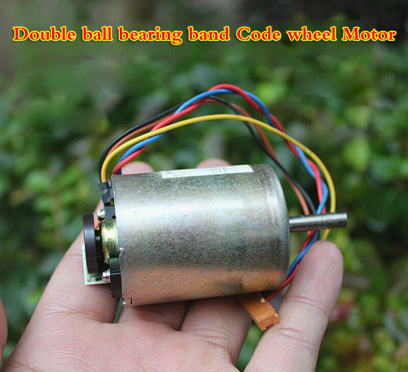 DC motor 24V double ball bearing with encoder carbon brush motor Anti-interferen