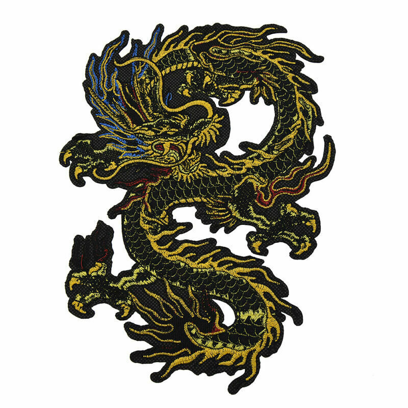 Embroidery Dragon Patches Sew on Applique Bag Clothing Sewing Badge Decor DIY