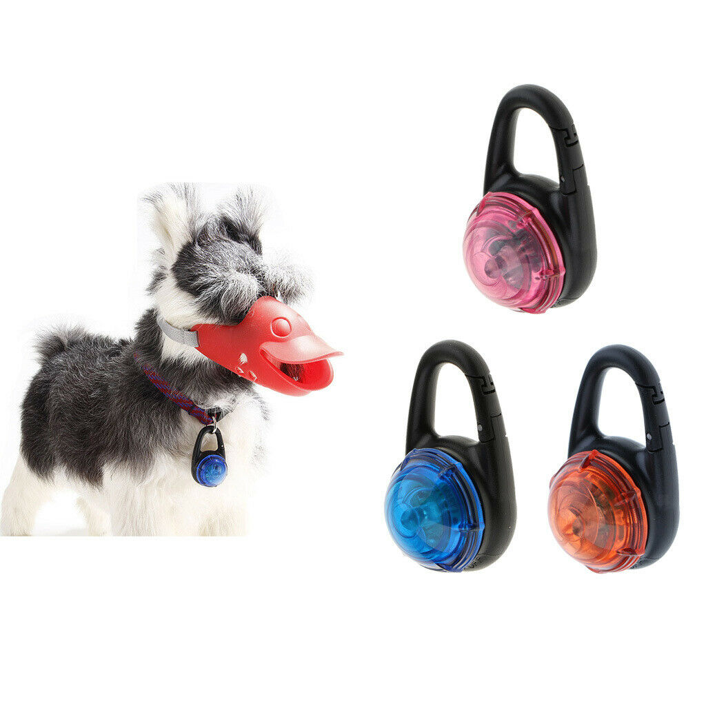 Pet Dog LED Pendant Collar Accessories Keep Puppies Safe in Night Pink