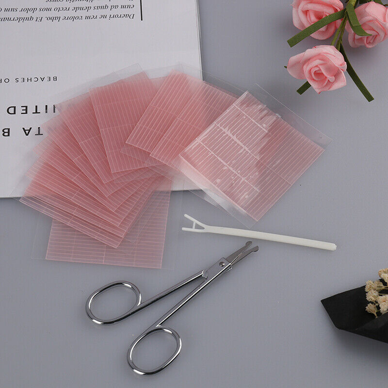 572pcs Invisible Fiber Double Sided Adhesive Eyelid Stickers Eye Tapes Pull w Ad