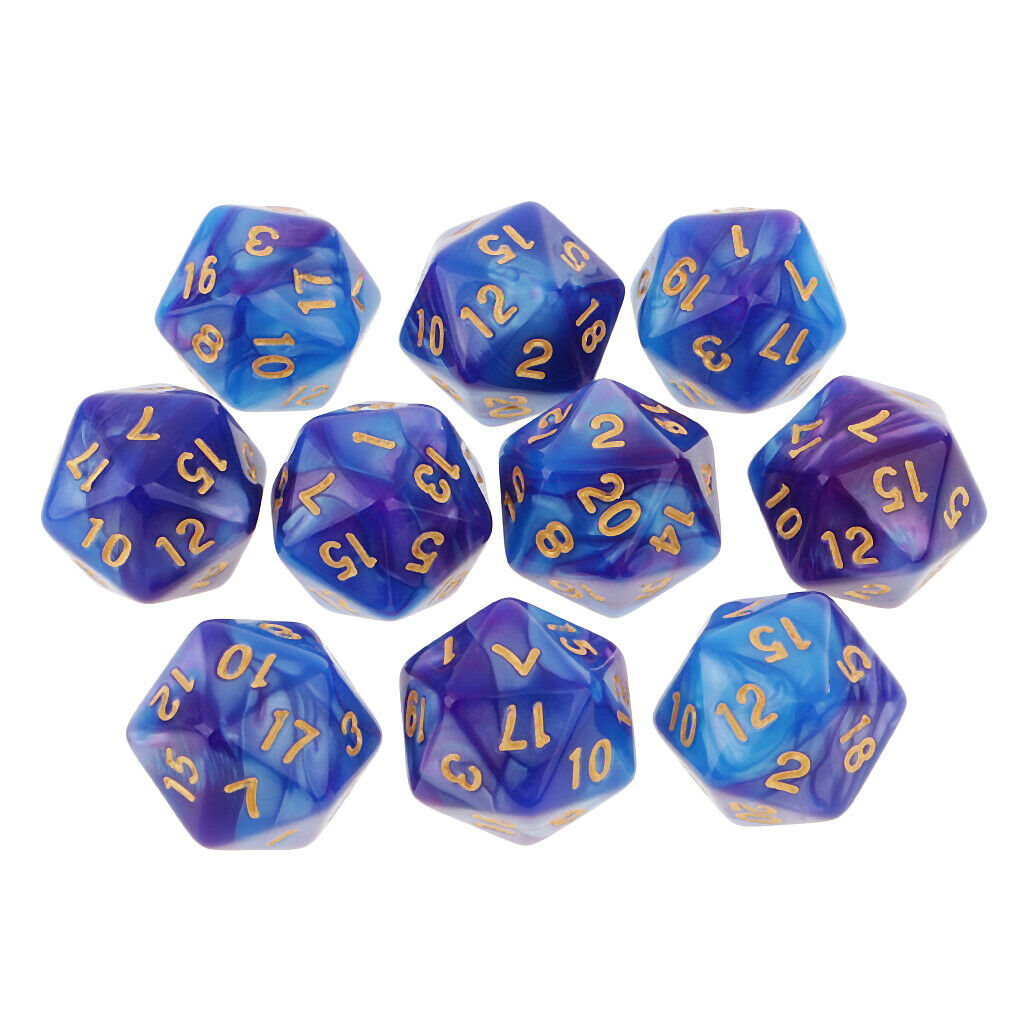Set of 30PCS D20 Polyhedral Dice for MTG RPG Dungeon & Dragons Board Game