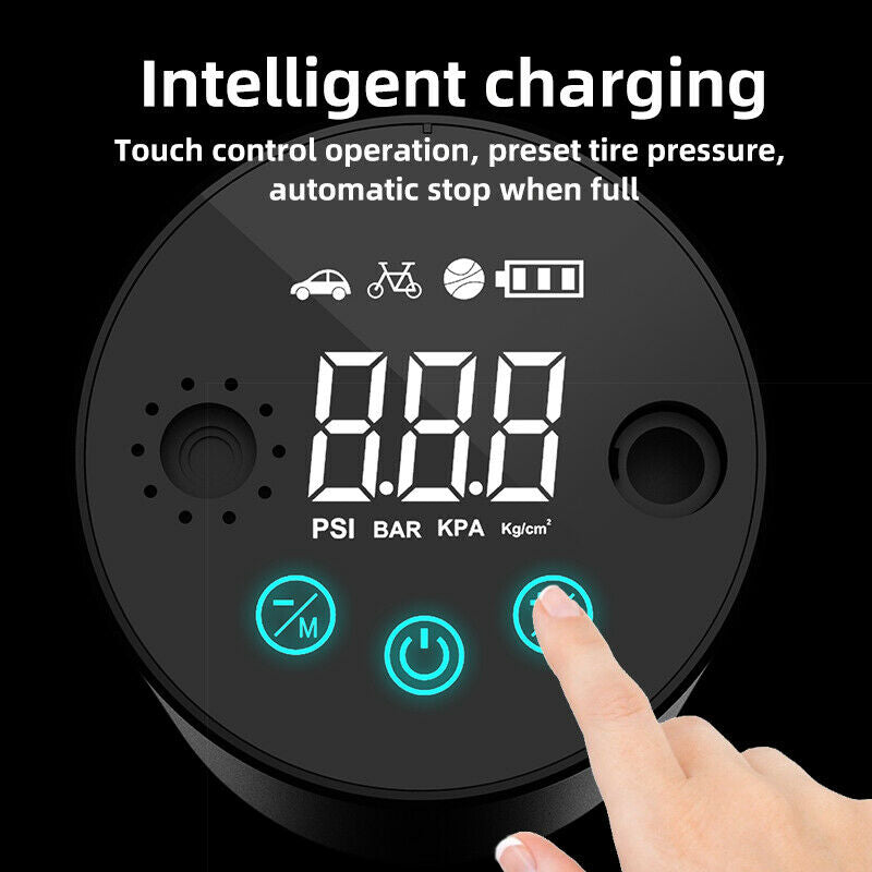 Portable Air Compressor Tire Inflator with Smart LCD Display  for Cars Ball Bike