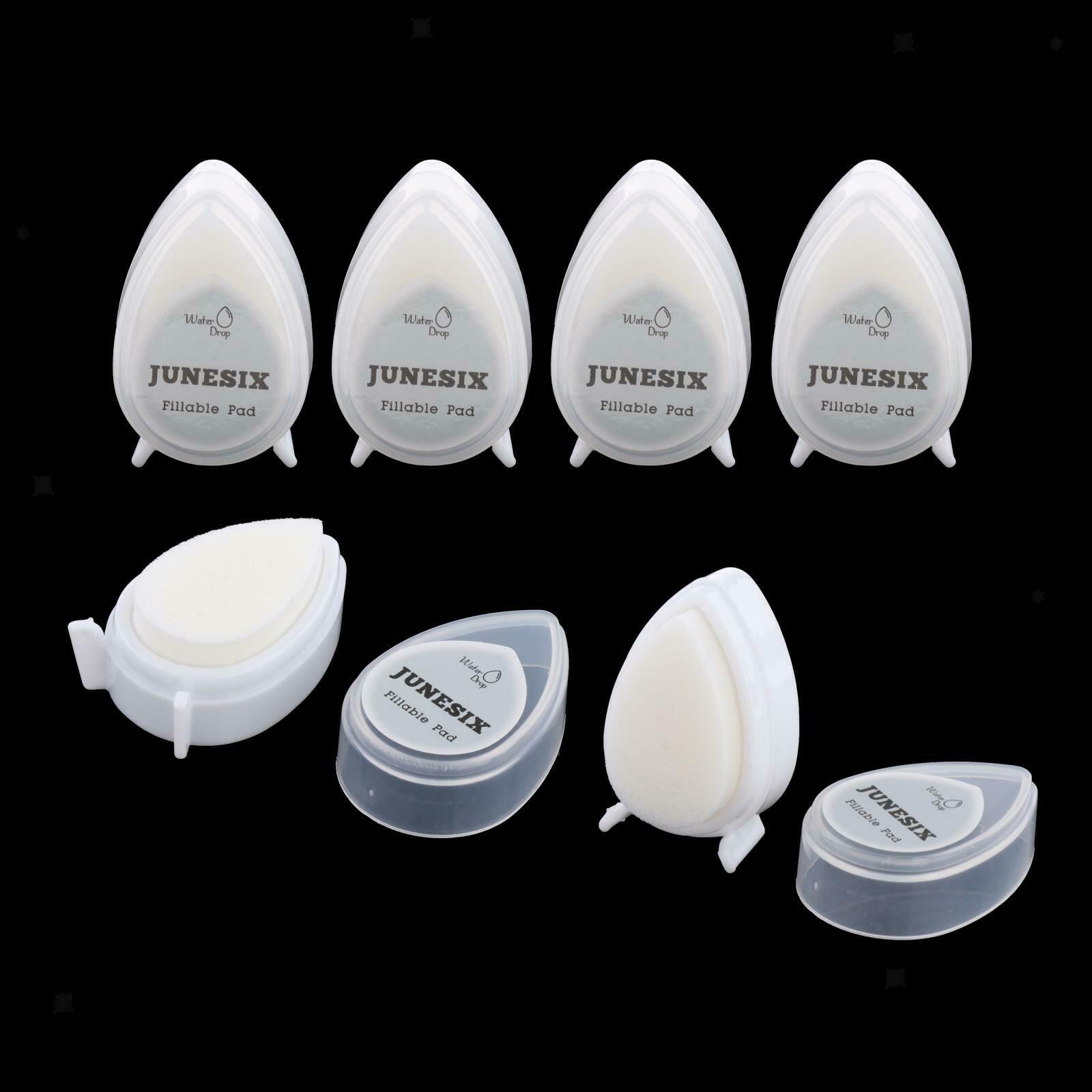 6pcs Blank Stamp Pad Finger Ink Pad Pigment Pad DIY Painting Card Making