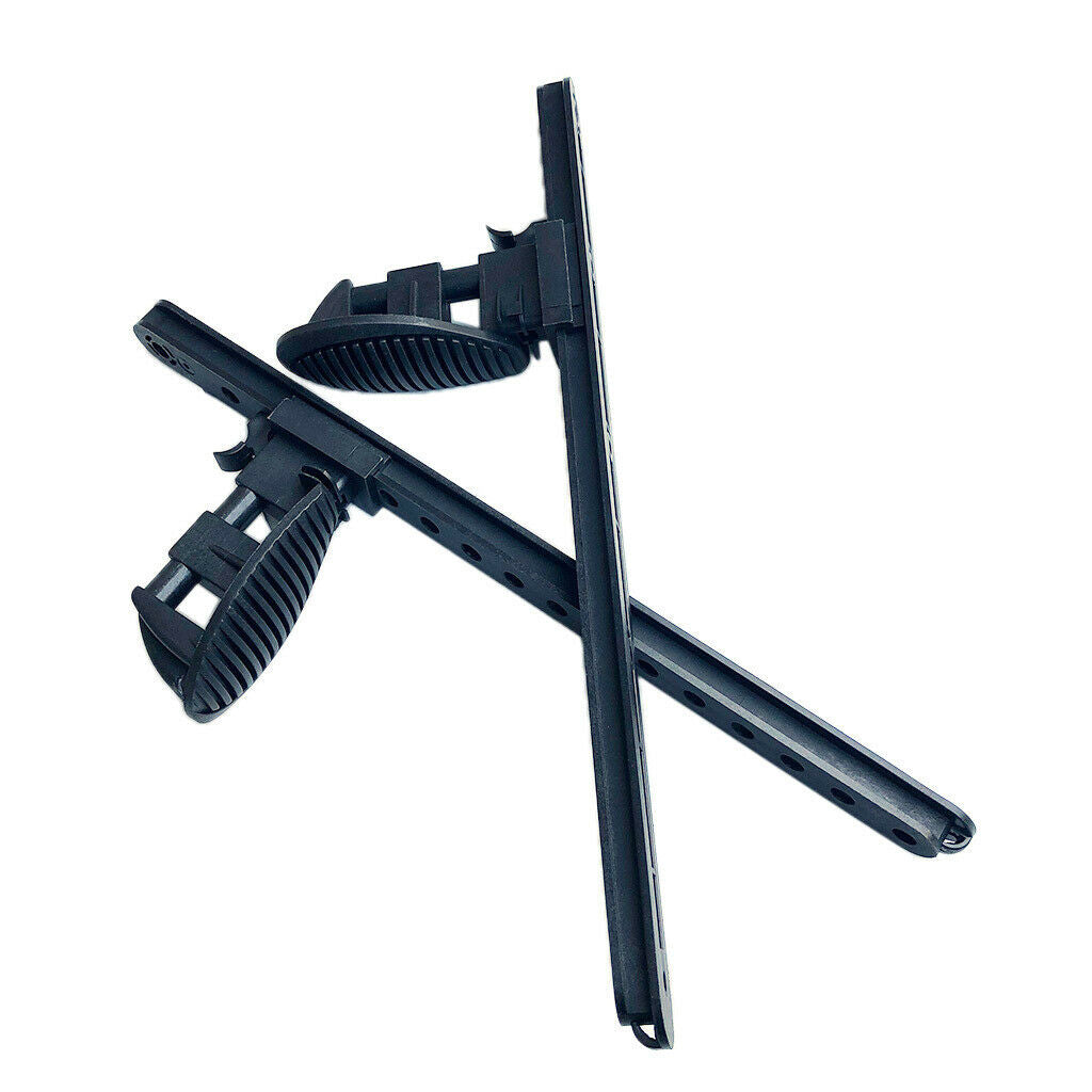1 Pair Kayak Foot Pegs Canoe Pedal   Lock Design 16inch Hands-Free