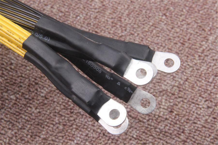 2PC S7 S9 to 5X PCI-E 6Pin GPU Graphics Card Splitter Power Cable BTC Miner 40cm