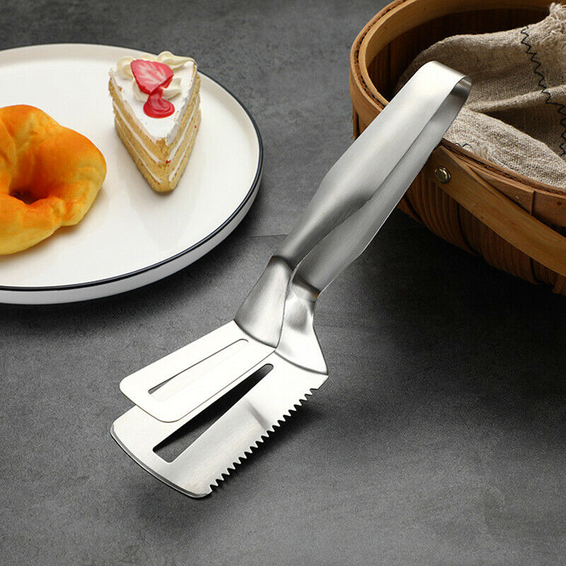 New Steak Clip Pancake Barbecue Spatula Clip Food Clip Serrated Kitchen Clip DF