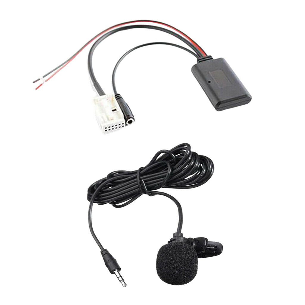 Bluetooth Aux Audio Cable Microphone Adapter Kit for BMW E60 E63 E70 E90
