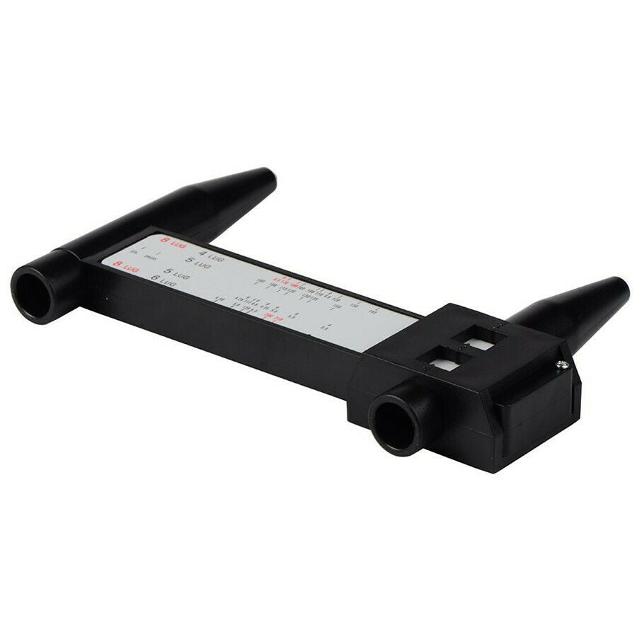 Precise Car Truck SUV Tire Bolts Rims Size Gauge PCD Ruler Measuring 4 5 6 8 Lug