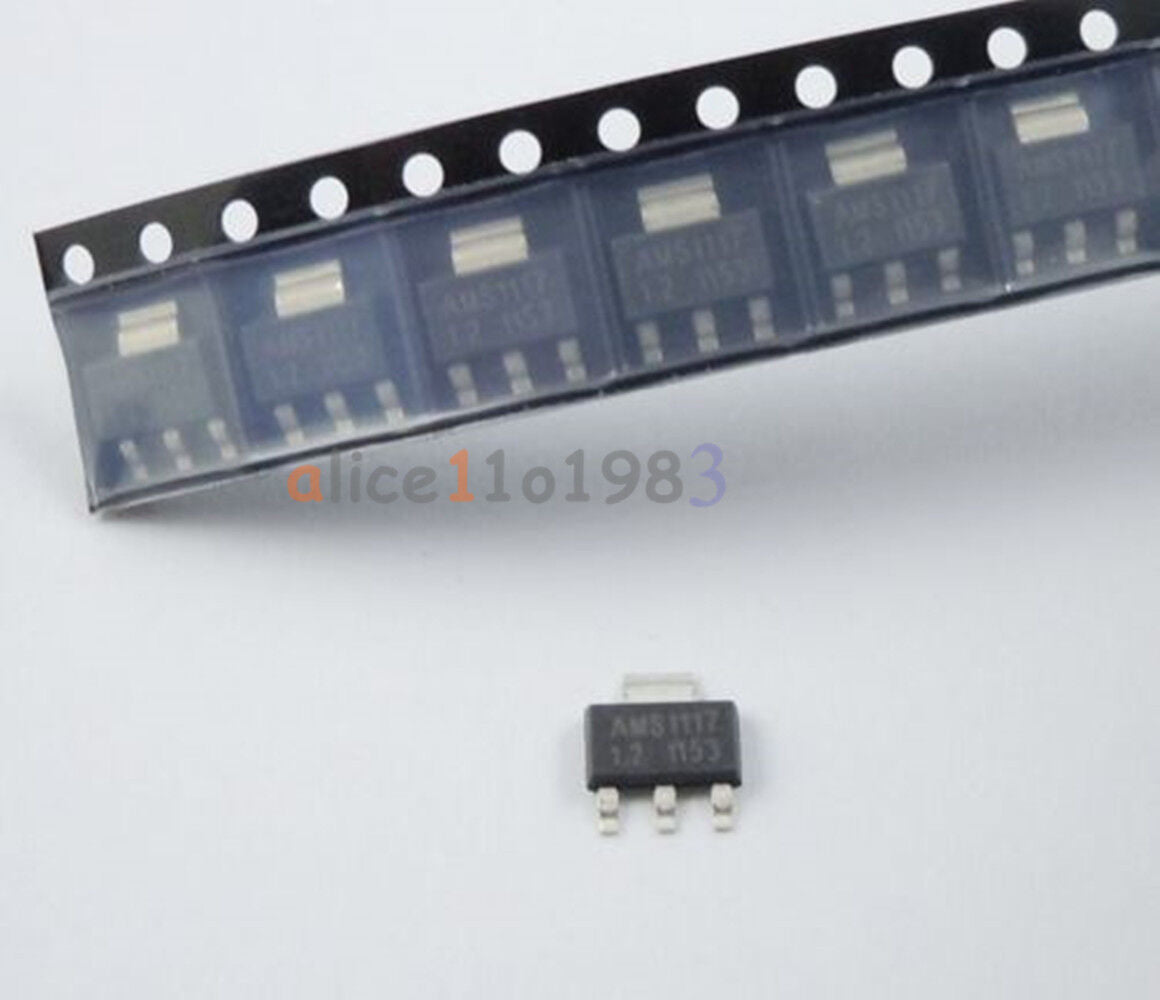 50Pcs AMS1117-1.2 AMS1117 LM1117 1.2V 1A SOT-223 Voltage Regulator AL