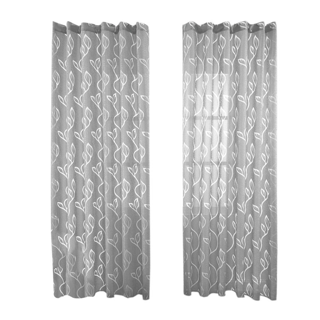 Hanging Sheer Curtain Flat Window Blinds Curtain Tulle Curtain New Gray