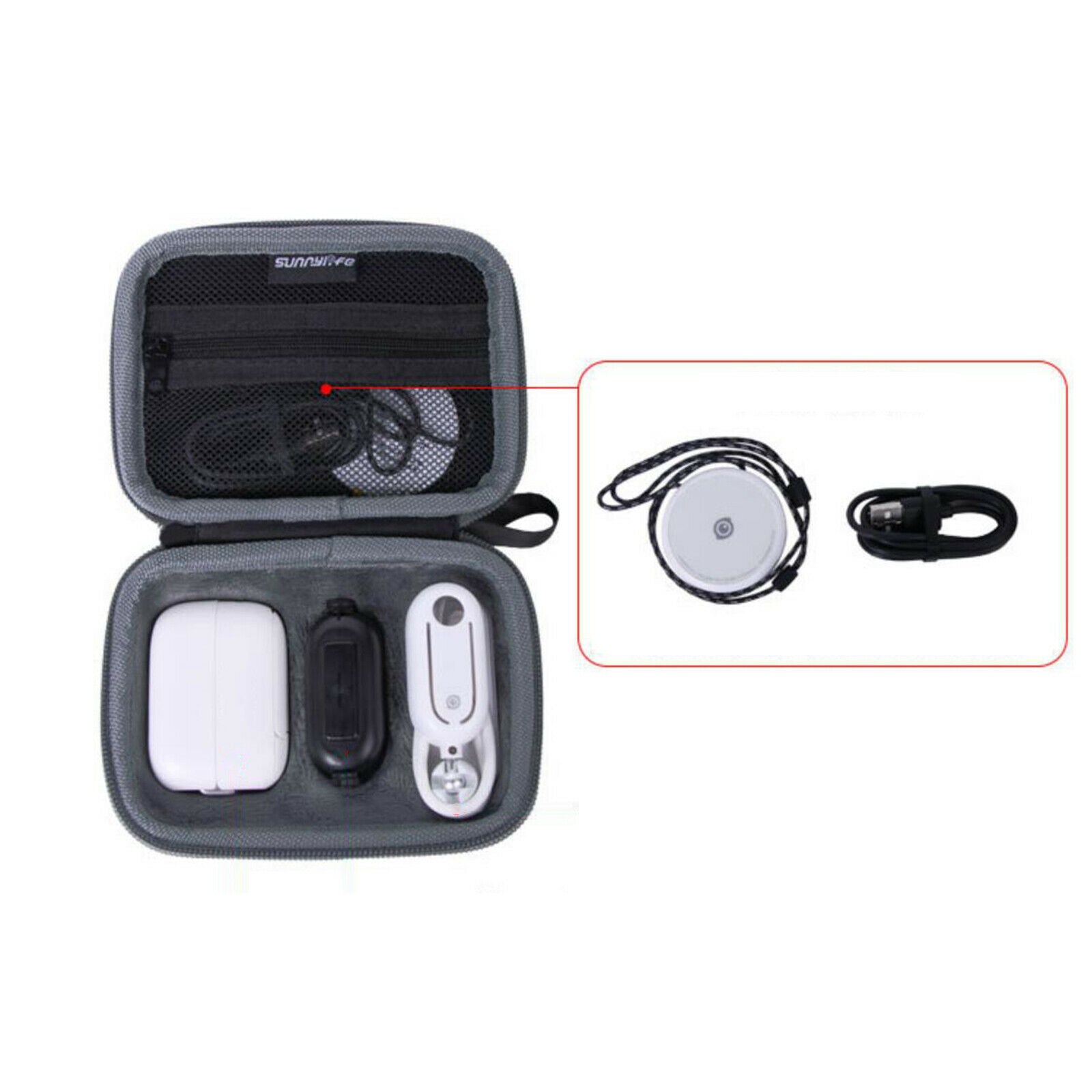Carrying Case Protective Box for Insta360 GO 2 Accessories Black Gifts